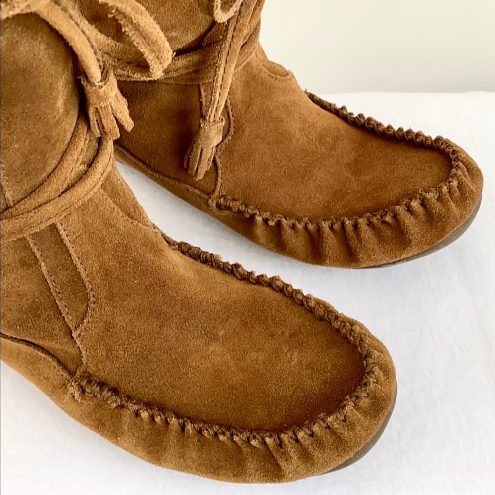 J. Crew Cordova Shearling Boots Worn Once! 7 - Picture 4 of 8